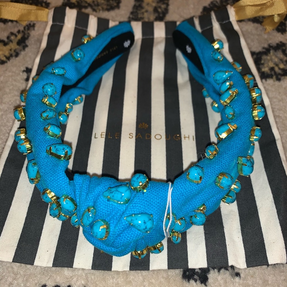 BNWT Lele Sadoughi Turquoise Headband